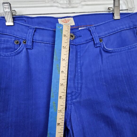 Dockers Women's Indigo Blue 6 Denim Jeans 31x31 Straight Leg Skinny Low Mid-Rise - Picture 7 of 9